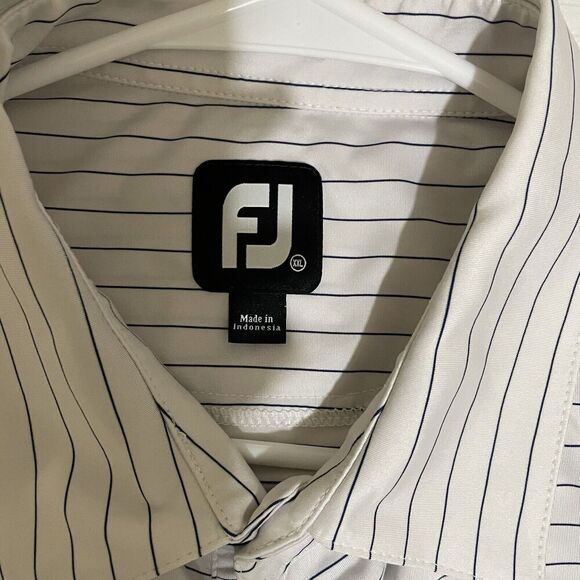 Footjoy Classic Pencil Strip Polo Pro dry Fabrication Golf Shirt Men’s 2XL FJ - Picture 3 of 6
